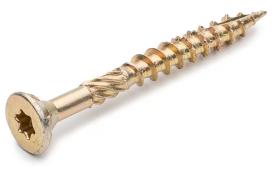 Саморез по дереву конструкционный потайной, TORX, желтый цинк 3,5*40